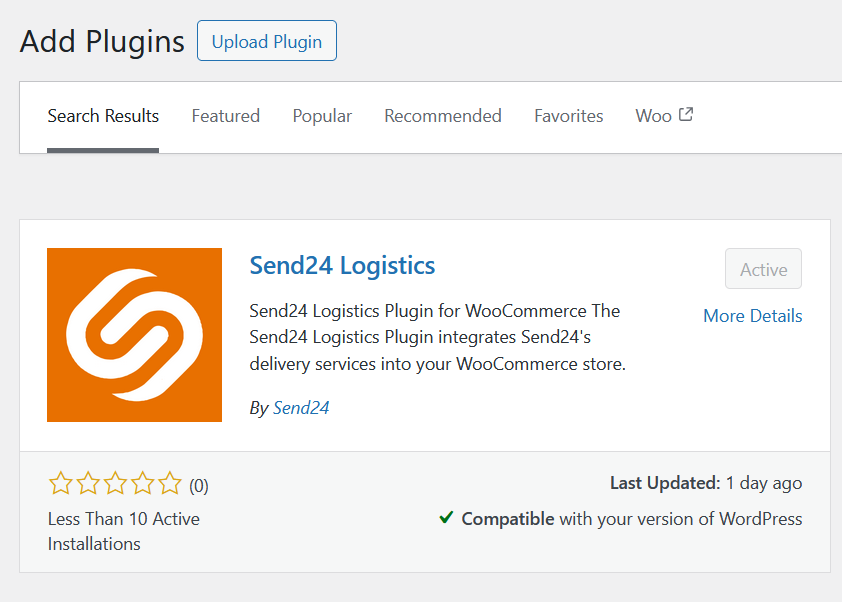 Send24 Shipping Option (Cart) Send24 Shipping Option (Cart)