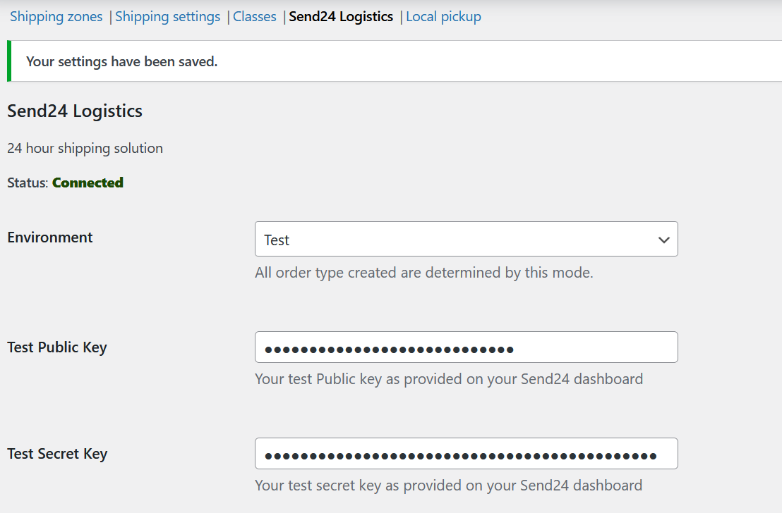 API Test Keys API Test Keys